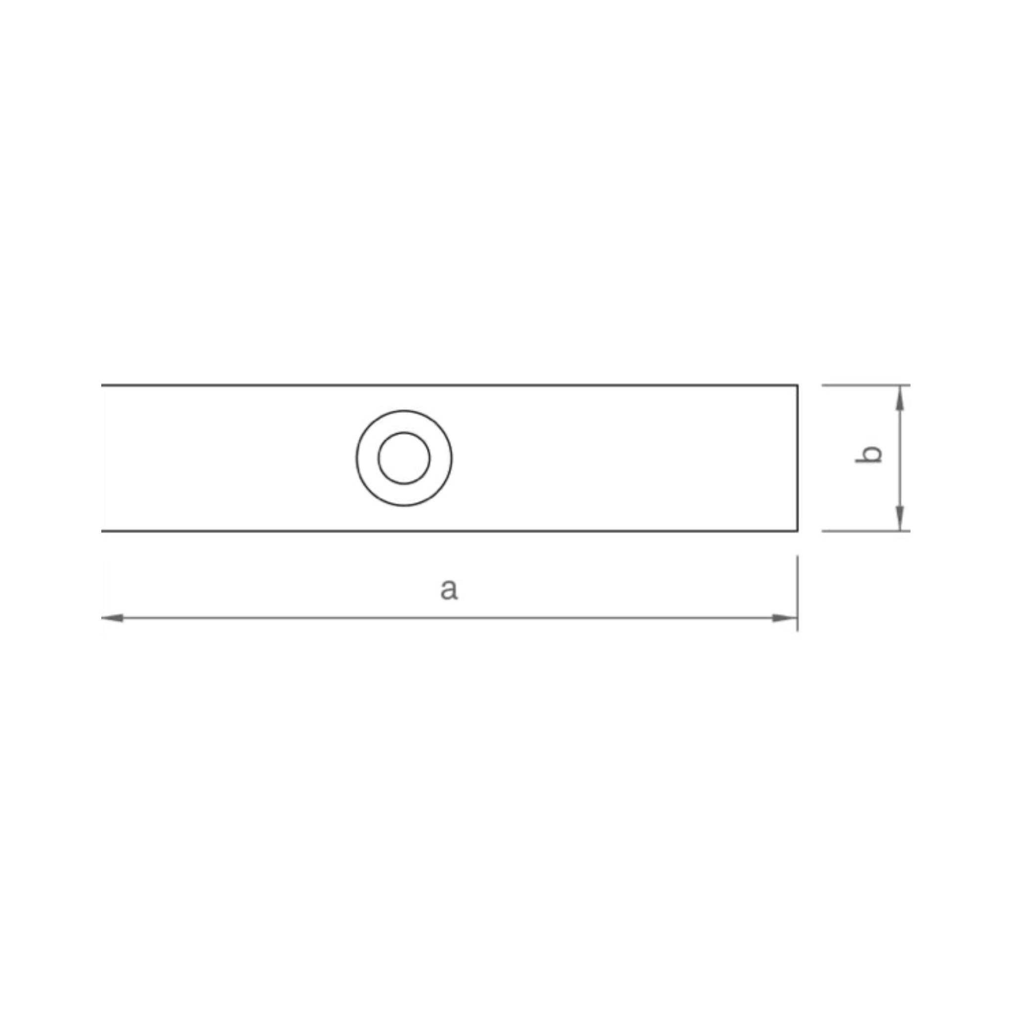 novotegra Fassadenbefestigung - Adapterblech-Set 96 x 20 x 3 mm